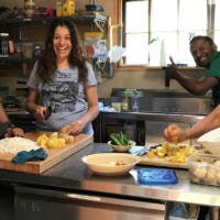 Cooking together: 2021 POC retreat